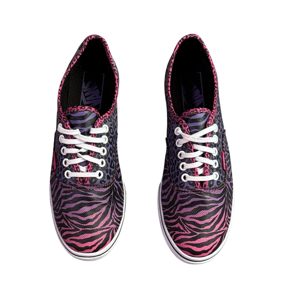 Vans Off The Wall Rainbow Cheetah Print Skate Shoes Women’s 8